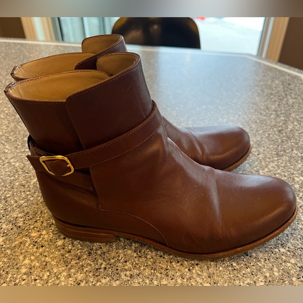 Poppy Barley Leather Ankle Boots